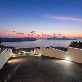 Luxury 5-Bedroom Sea-View Villa with Heated Infinity Pool in Orasac near Dubrovnik – Sleeps 10